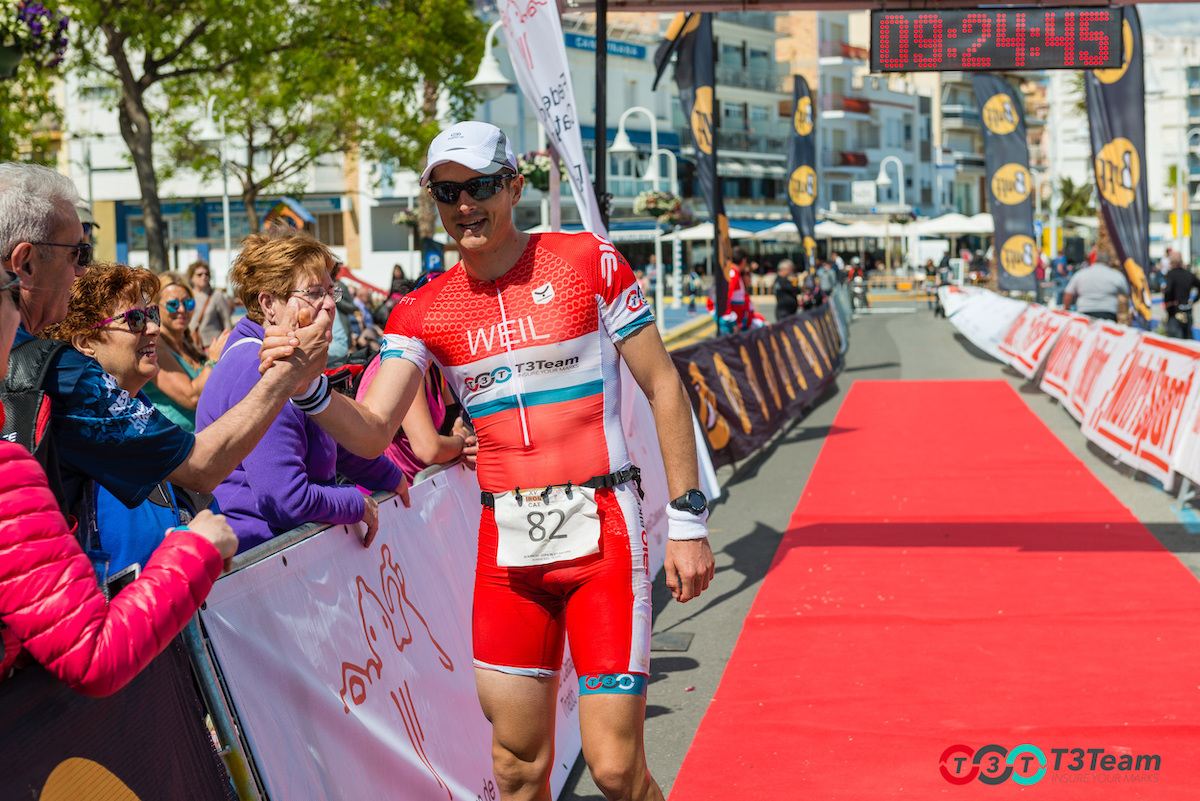 Romain Weil finish line Ironcat 2019