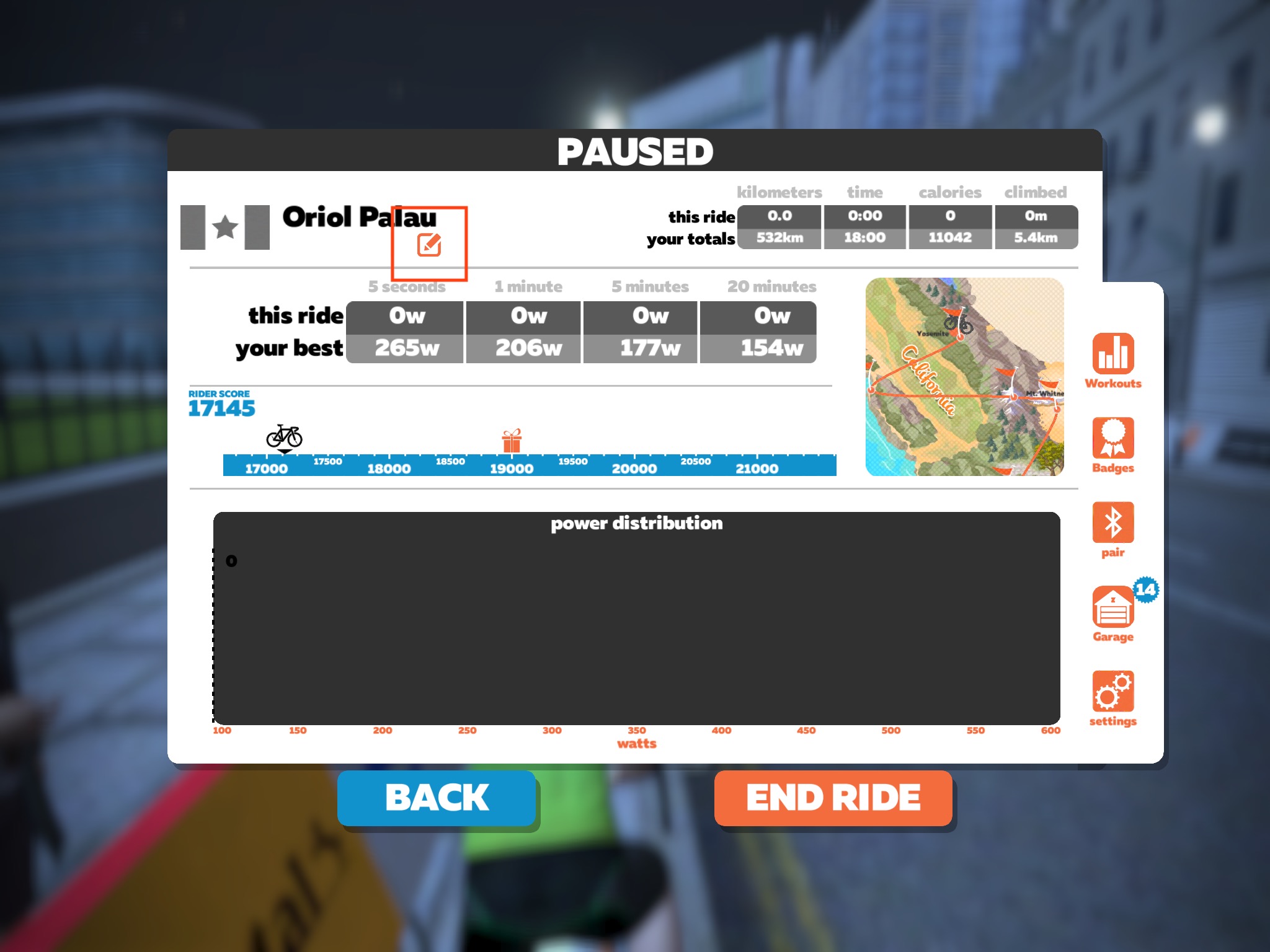 Zwift configuración usuario FTP